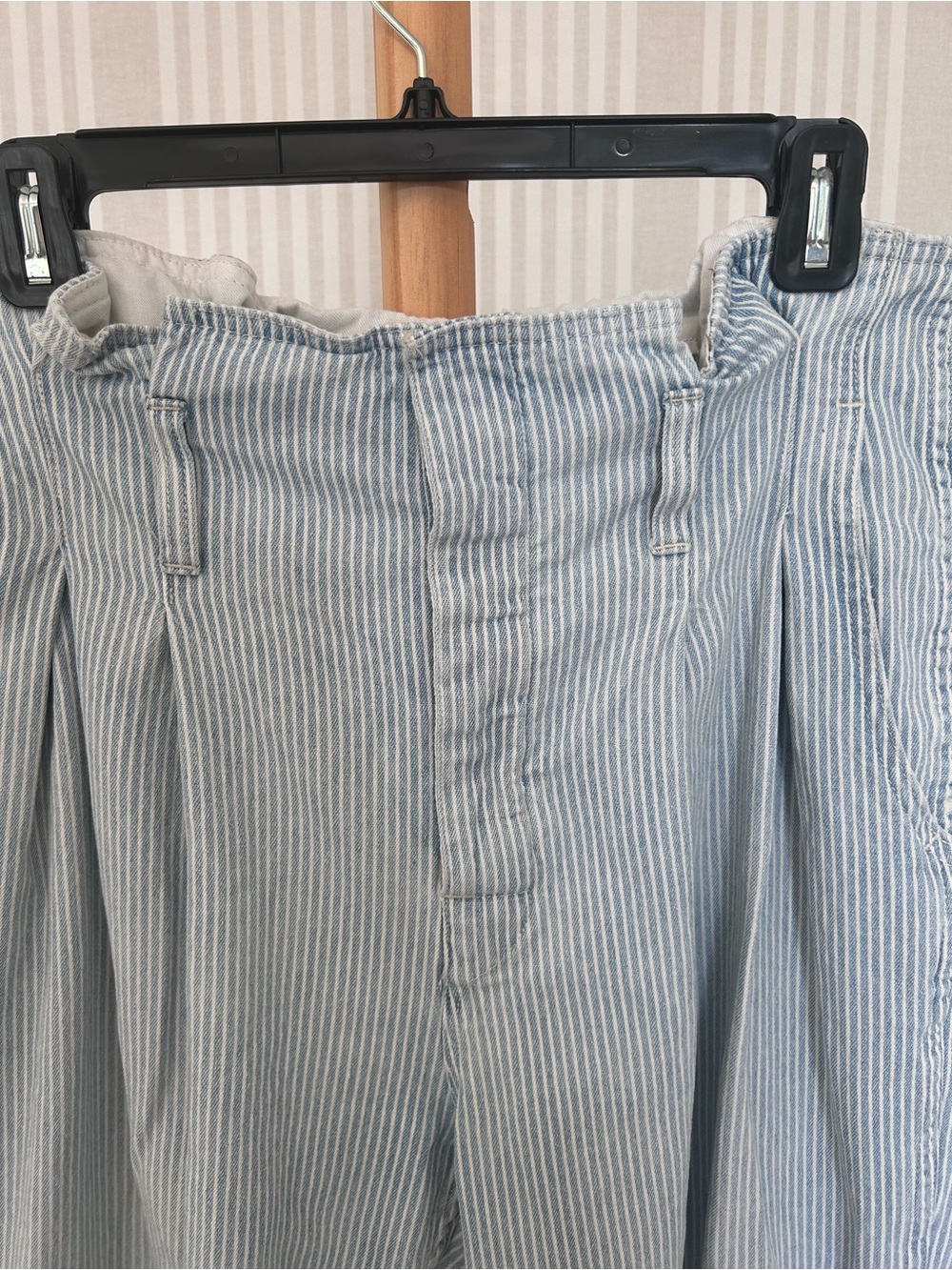 Vtg Polo Ralph Lauren Railroad Stripe Paperbag Waist Denim Jeans Women’s Size 30 - Picture 3 of 9